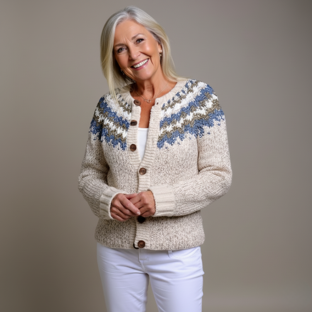 Maison Valmont™ | Isländsk Cardigan Äkta Elegans
